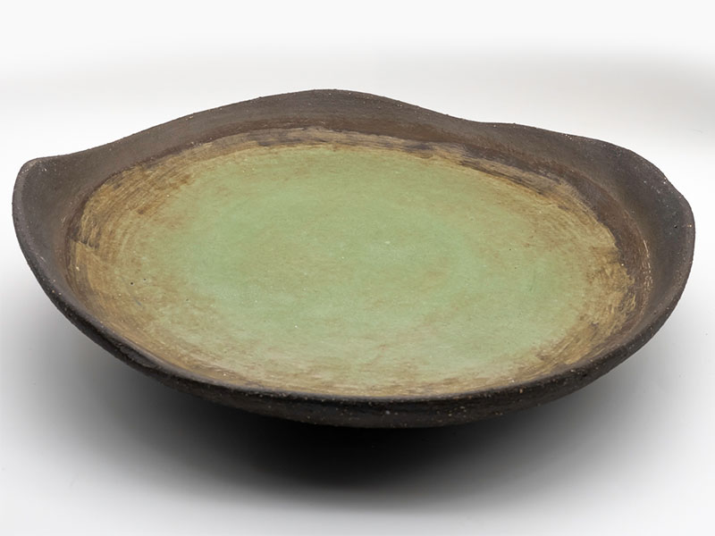 Ceramic Plate - Electric Bronze
